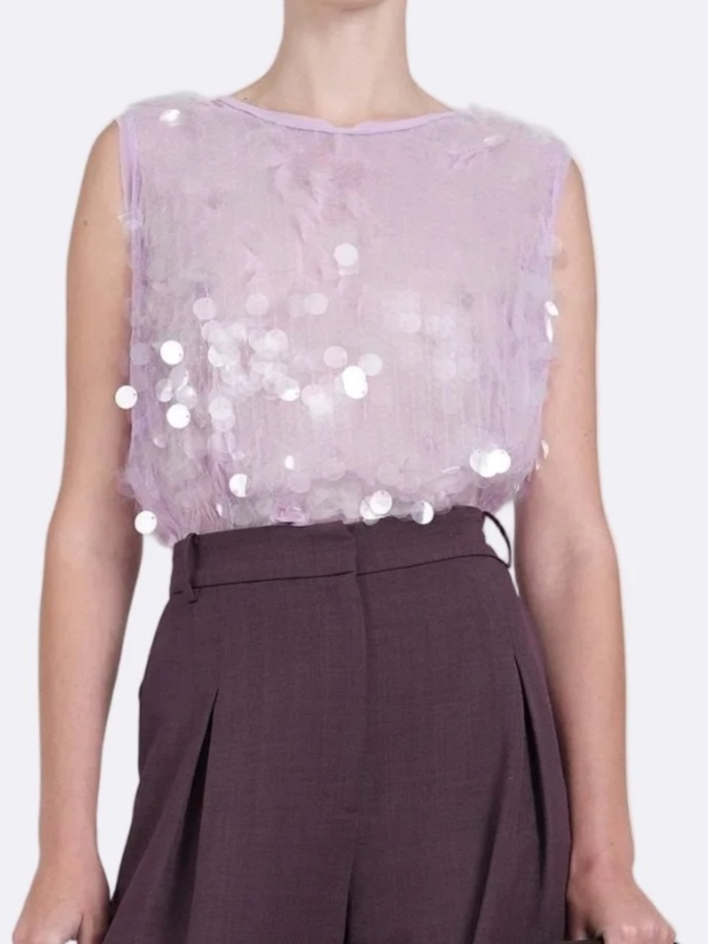 Nonchalant Label Bianca Top in Lavender NWT